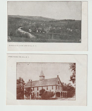 Two Early Oak Hill NY Postcards UDB picture