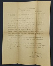 Original WW2 Commendation Letter Dated Jan. 24, 1945 Headquarters 30th Infantry  picture