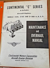 Original Continental C-125 , C-145 & O-300 A B C D Maint, OH and Parts Manuals picture