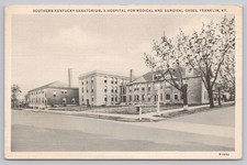 Southern Kentucky Sanatorium Hospital Franklin KY Linen Postcard picture