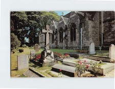 Postcard Churchill Graves St. Martin Church Bladon England picture
