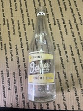 RARE Barq’s Crème Soda Bottle 1952 Yellow Label picture