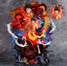 30cm One Piece Rayleigh Meteor Bonfire Sake Anime Figure Collection Statue🔥 picture