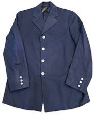 Vtg 1940s Sigmund Eisner Jacket Mens Sz 38.5 Navy Blazer Wool Uniform FD Buttons picture
