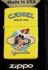 ZIPPO LIGHTER CAMEL PinUp Girl  Yellow CZ 1036 LIMITED EDITION ONLY 50 MADE Xxz picture
