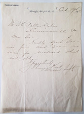 1892 Letter, Franklin Tannery, Mahaffey, Clearfield Co., PA picture