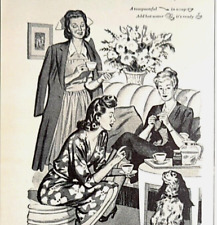 1944 Nescafe Coffee Print Ad Full Flavored Economical Aroma Added Carbohydrates picture