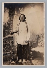 Antique 1890s Sitting Bull D.F. Barry Photo Print Native American Lakota Sioux picture