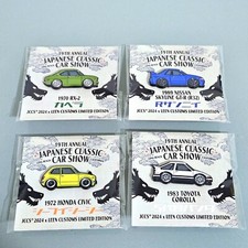 LEEN Customs 2024 JCCS Enamel Pin Skyline Corolla RX-2 Civic Full Set Of 4 picture