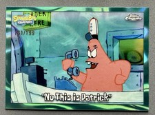 2025 Topps Chrome Spongebob No This is Patrick #67 Aqua Lava Refractor /199 picture