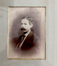 1878 Tragic Syracuse Death Fred Crosby Framed Cabinet Card Maine Governor’s Son picture