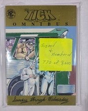 The Tick Omnibus Signed & Sketched Rare Limited Gold Edition #770/3000 NEC 1990 picture