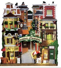 LEMAX Parisian Stairs Holiday Village -Lighted Facade picture