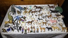 Huge Schleich Lot 55+ Pcs - Dinosaurs Wild Life Farm World Horses & Rangers picture