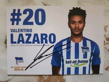 Valentino Lazaro Hertha BSC Berlin Original Signed Postcard Autograph Card picture