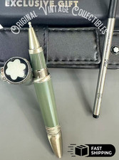 MONTBLANC Rudyard Kipling Writers Edition Green Silver Rollerball Luxury Gift picture