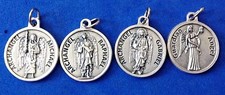 Lot 4 Archangel St Medals Michael Gabriel Raphael Guardian Angel Saint Italy  picture