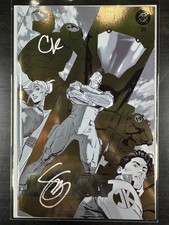 2X SIGNED ABSOLUTE BATMAN #21 CLAY MANN GOLD FOIL EXCLUSIVE W COA SNYDER / MANN picture