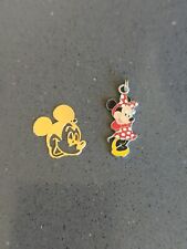 Vintage Mickey & Minnie Mouse  Pendant Charm Walt Disney  Lot C133 picture