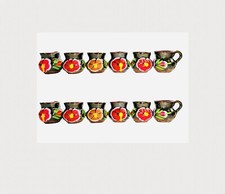 12X mini Cups Tequila shots multi colored Mexican tequileros Cantaritos 2 Inches picture