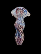 3-Inch Handcrafted Glass Pipe  Unique Design. picture