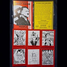 World's Most Hated People Complete 40 Cards Set 1992  Rigomor 1st Printing Trump picture
