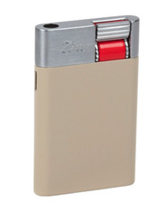 Zino ZM Jetflame Cigar Lighter, Shiny Beige & Brushed Chrome, 117378, New In Box picture