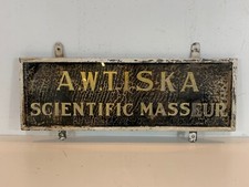 1920 Reverse Painted Glass Medical Trade Sign Dr A W Tiska Alton IL Chiropractic picture
