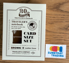 TRAVELERS Notebook Limited Card Size 20th Anniversary Set Brown picture