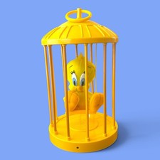 Vintage Looney Tunes Talking Tweety Bird In His Cage 1998 Motion picture