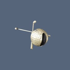 Vintage 1950s Golf Ball Driver Cigarette Table Lighter Holder MCM Desk Novelty picture