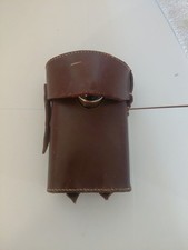British WWI Flashlight in leather holder 