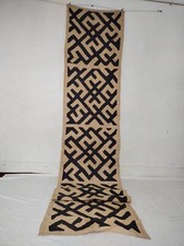 Vintage Kuba long Raffia Textile Traditional African Tribal woven  Congo it1221 picture
