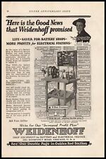 1924 Weidenhoff Chicago Electrical Service Station Test Bench Vintage Print Ad picture