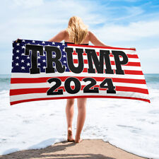 American Flag Trump 2024 Ultra MAGA Oversized bath / beach Towel 45 47 picture