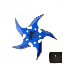 Blue 5 POINTS THROWING STAR with pouch picture