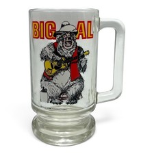 Vintage 1972 Walt Disney Pro. Big Al Country Bear Jamboree Mug Stein Clear Glass picture