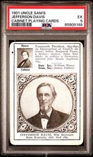 1901 Uncle Sam's Cabinet Cards Jefferson Davis PSA 5 **Confederate President** picture