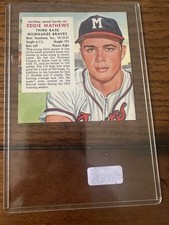 1953-54 Red Man Tobacco 5-Card Lot - Mathews HOF Thomson Maglie Yankees picture