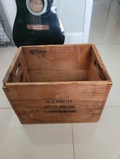 NEZINSCOT BOTTLING CO. VINTAGE WOOD CASE, TURNER, MAINE  picture