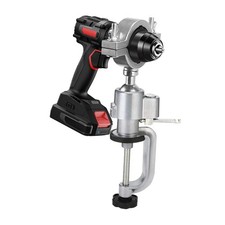 360°Rotating Mini Bench Vise Aluminum Alloy Bench Clamp Vise Electric Drill Rack picture