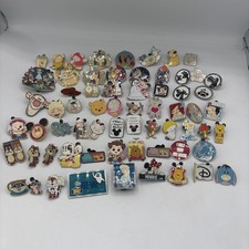 Disney Trading Pin Lot of 65 Hidden Mickey Mystery Pins Rare Authentic Traders picture