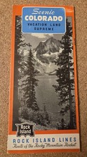 Vintage 1950s Rock Island Lines Scenic Colorado Brochure Rocky Mountain Park picture