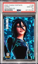 2020 PANINI FORTNITE CRACKED ICE #148 ASTRA PSA 10 picture