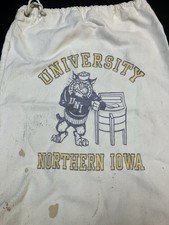 University of Northern Iowa UNI Drawstring Bag Vintage White Mascot Graphic picture