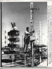 1957 Press Photo Cape Canaveral, Fla prep for satellite launch - nem03253 picture