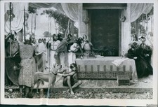 1959 Christian Herter Us Secretary State Painted Mural Madison Wi Wirephoto 6x8 picture