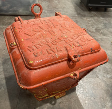 RARE 1890's Eclipse Cast‑Iron Seed Hopper – Hayes Pump & Planter Co. Galva IL picture