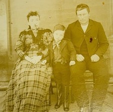 Antique Cabinet Card Photograph Family Portrait Photograph Fashion Historical picture