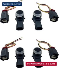4Pcs Bumper Park Assist Object Sensor with Connector Fit for Cadillac for Chevy picture